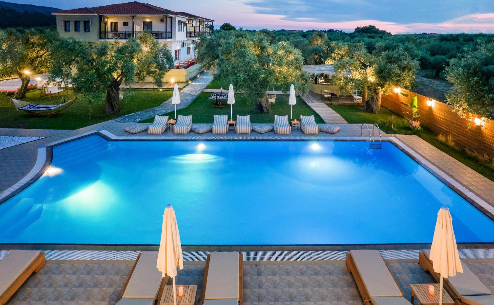 Nefeli Fresh Hotel By Del Mare Skala Rachoni  ภายนอก รูปภาพ